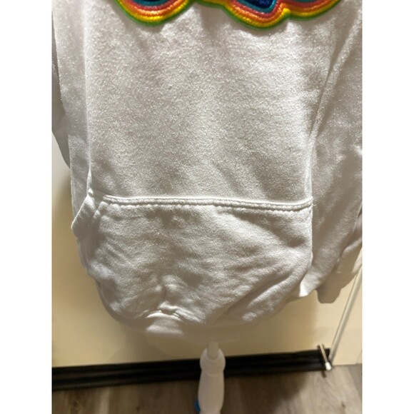 Hoodie rainbow Kellogg Pop tarts pullover hoodie size L white - Picture 3 of 5